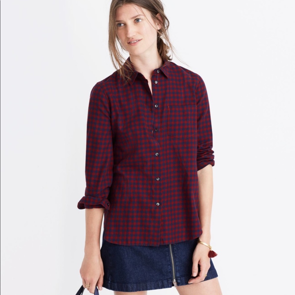 Madewell SHRUNKEN size xs Button donw
